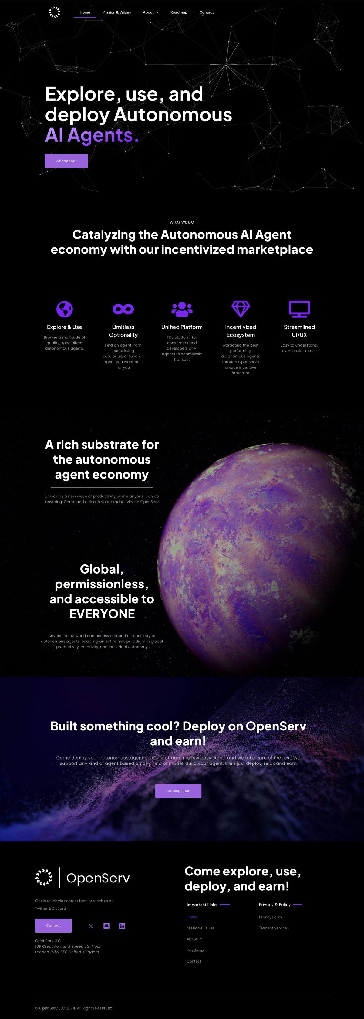 OpenServ full page screenshot